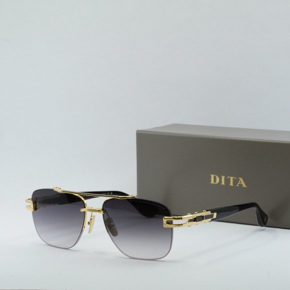 Dita GRAND-EVO ONE DTS-138-A-01 Aviator Sunglasses - Gold/Black/Grey - Picture 1 of 10
